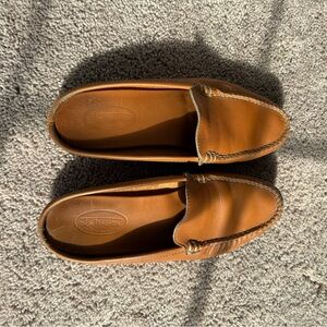 Talbots Tan Leather old money style Loafers